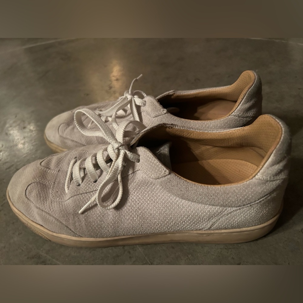 AUTHENTIC Brunello Cucinelli Men's Gray Casual Suede Sneakers SZ 39 - Worn